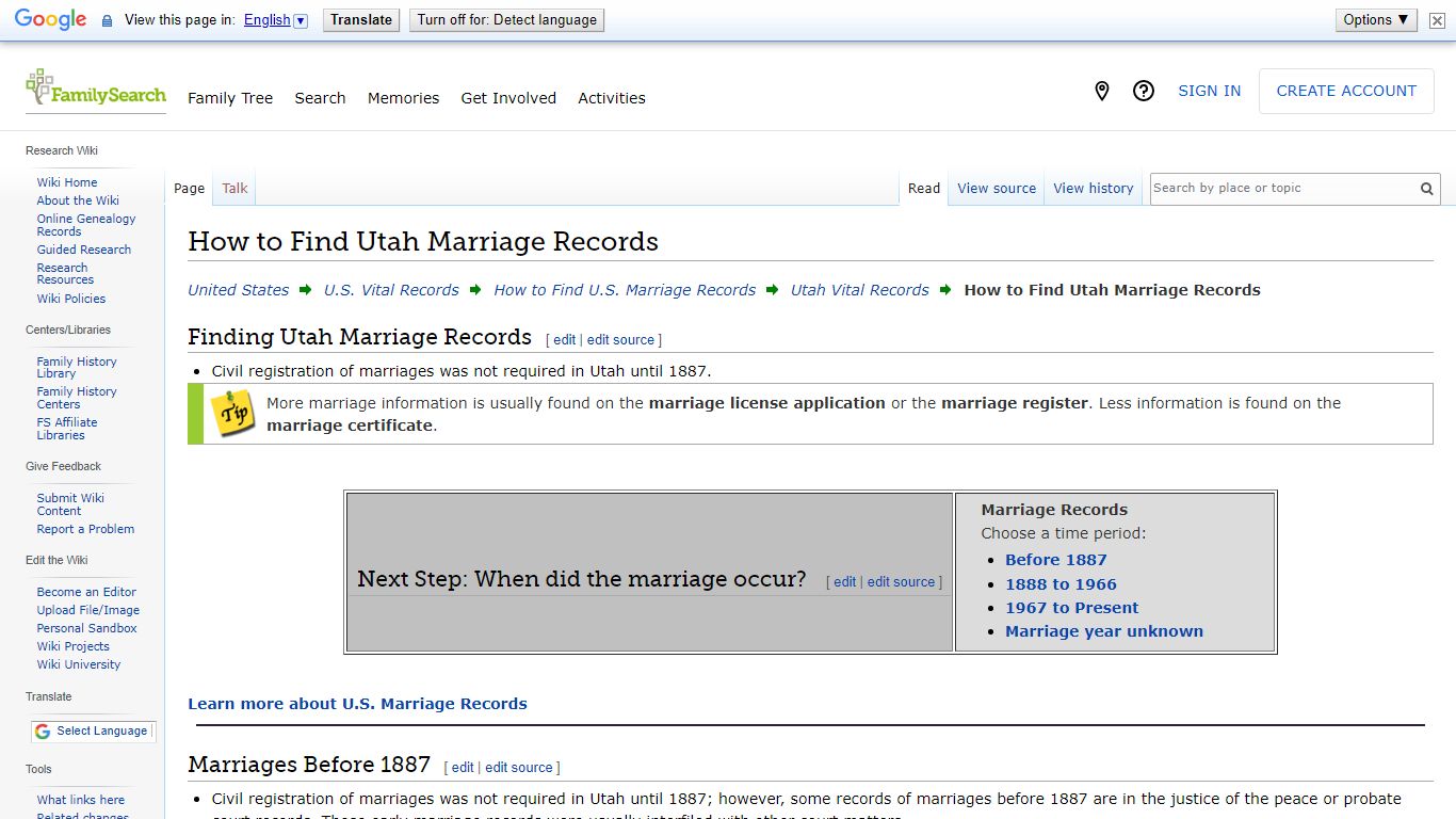 How to Find Utah Marriage Records • FamilySearch